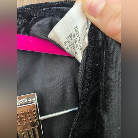 Lasserre Vintage black velvet viscose gothic blazer (S-M) - Picture 5 of 9